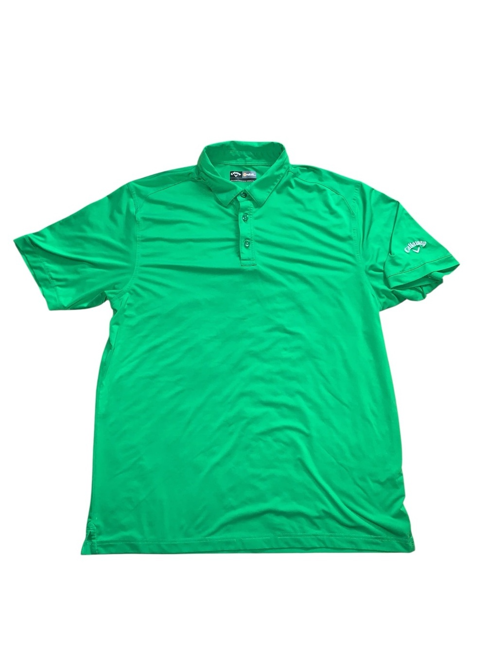 Callaway Opti Dri Golf Polo Shirt Men’s XL Green Performance Moisture Wicking